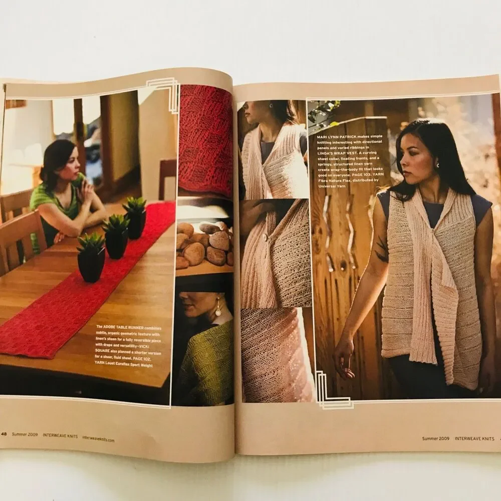 Interweave Knits Magazine Summer 2009 Knitting Patterns Sunny Modern Knits